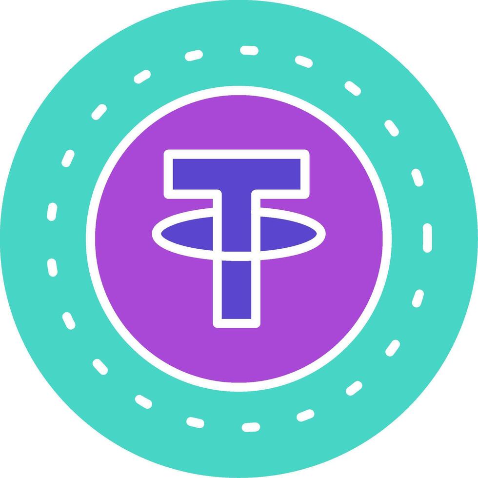 Tether Icon Design Symbol vector