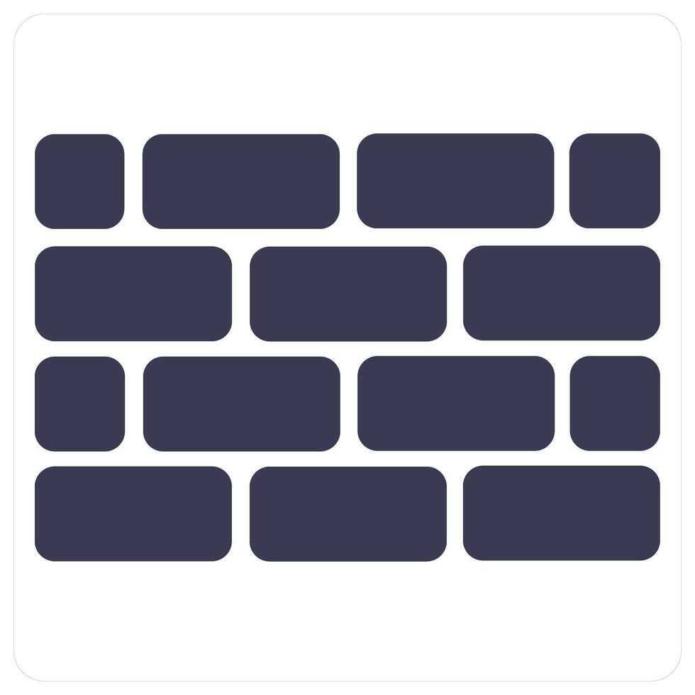 Wall and build icon concept vector