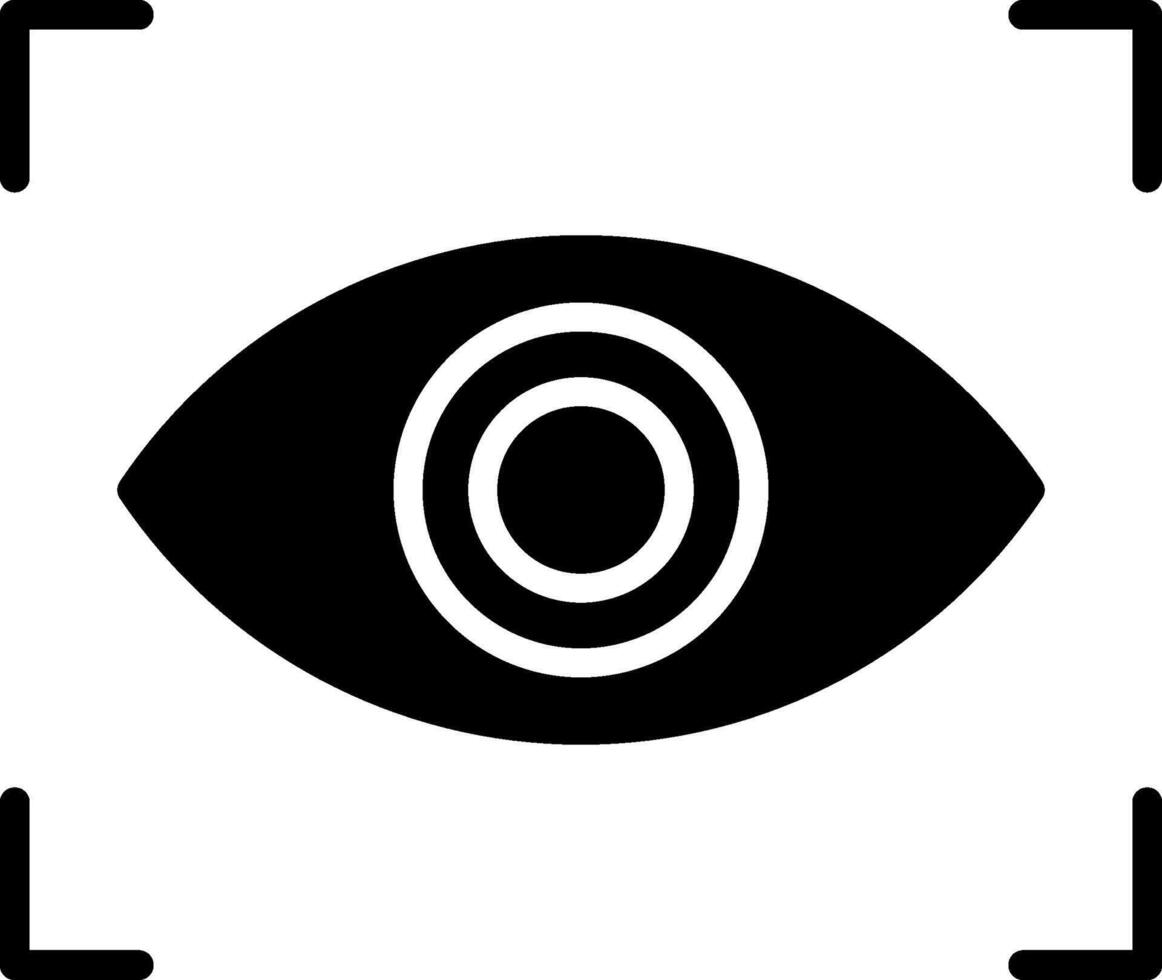 Retinal Scan Icon Design Symbol vector