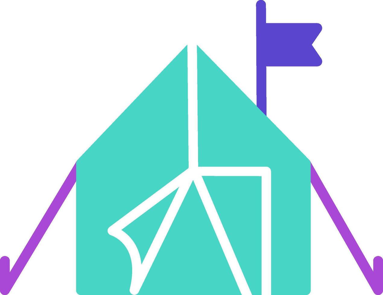 Tent Icon Design Symbol vector