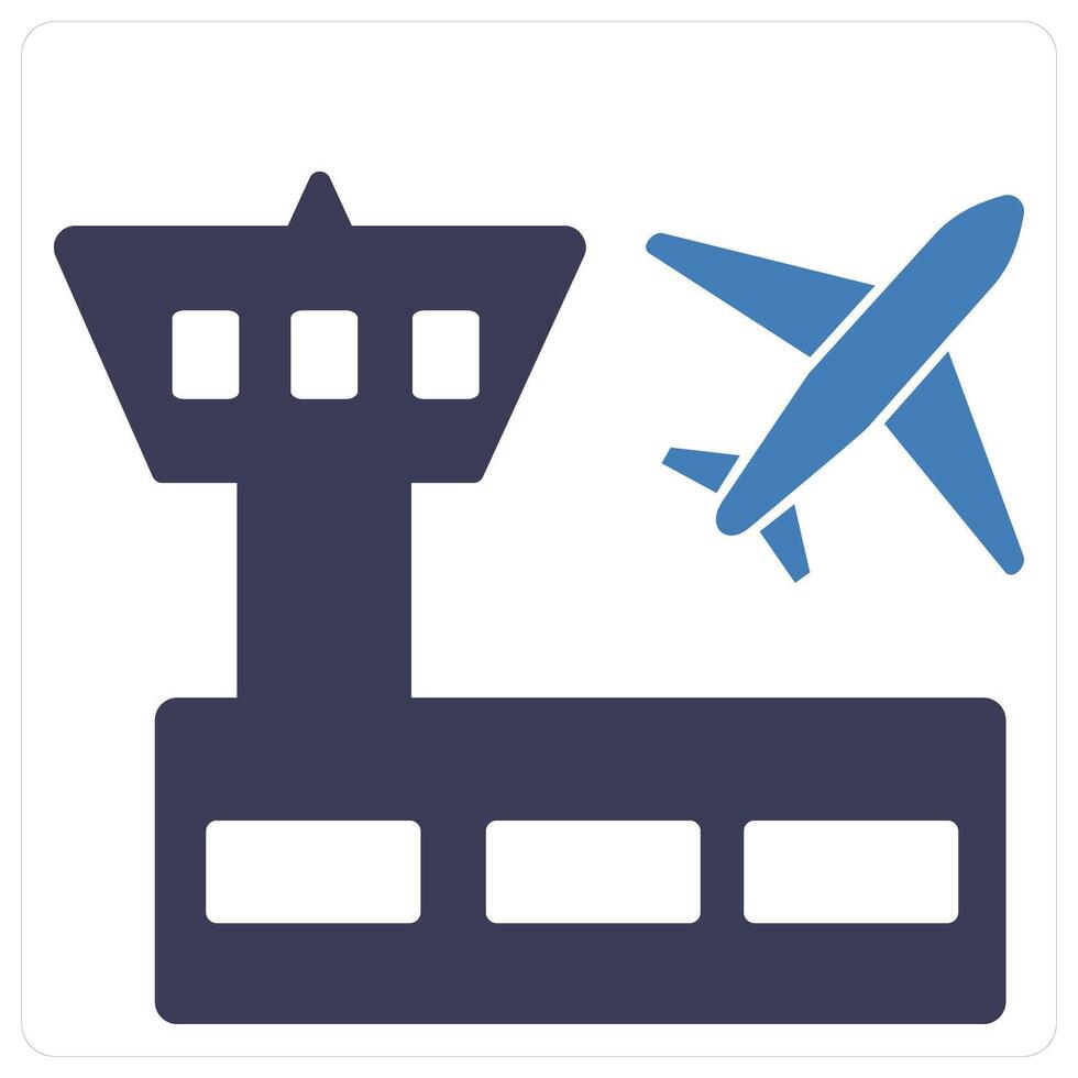 Airport and travel icon concept vector