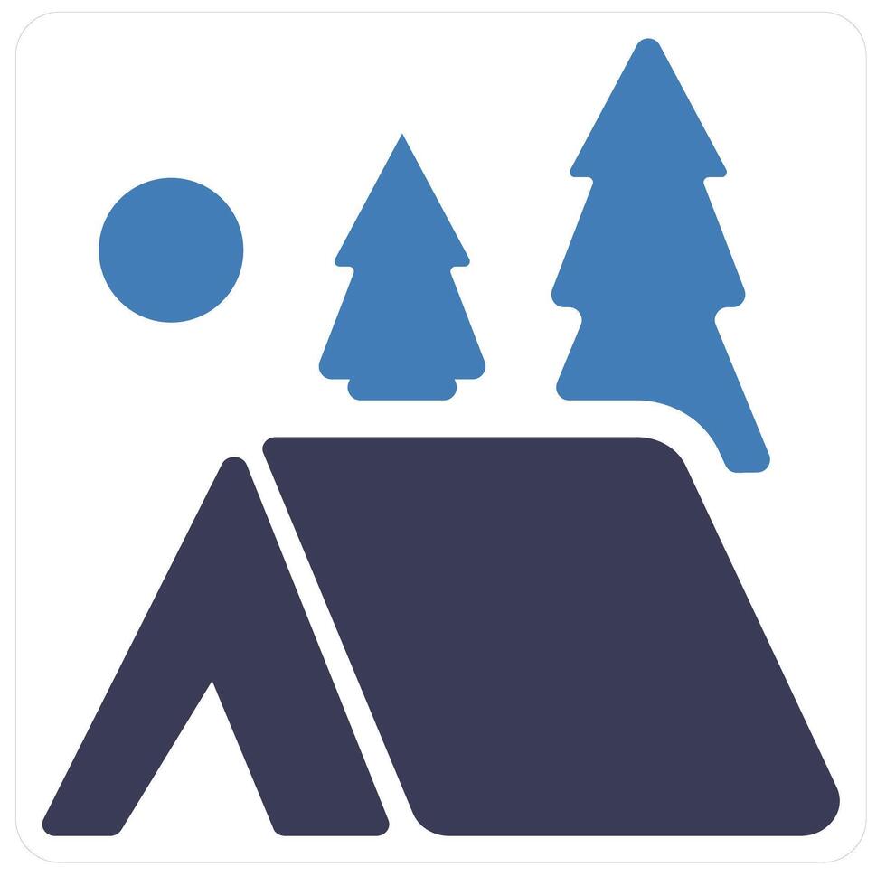 Camping and travel icon concept vector
