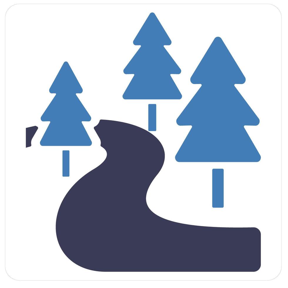 Forest and landscape icon concept vector