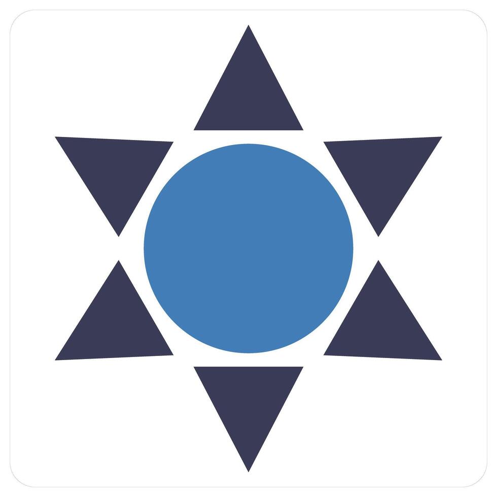 Sun and nature icon concept vector
