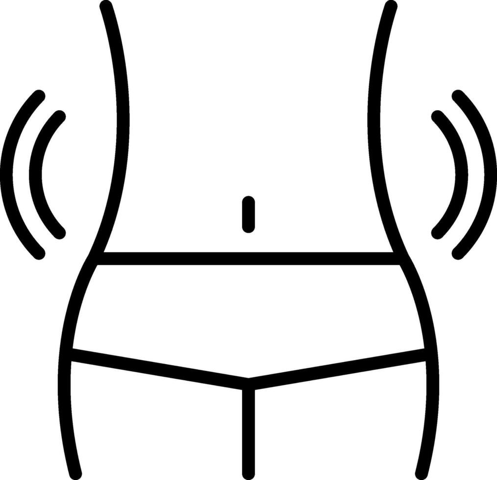 Waist Icon Design Symbol vector