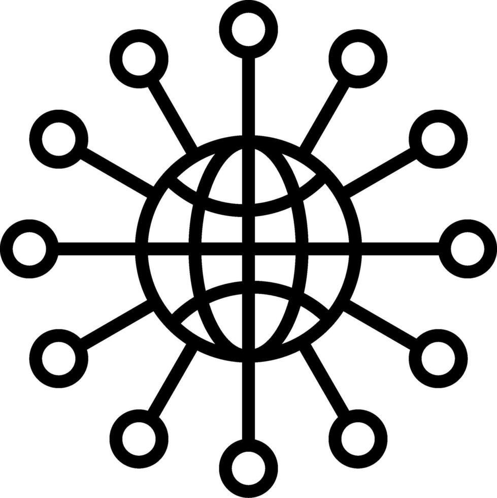 Network Icon Design Symbol vector