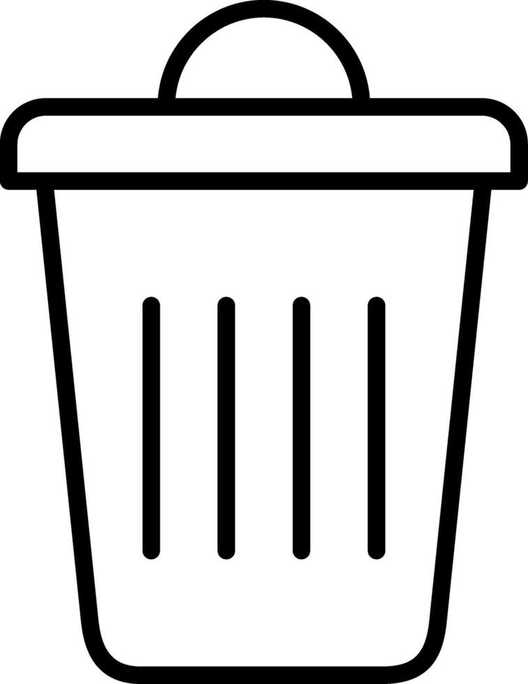 Dustbin Icon Design Symbol vector