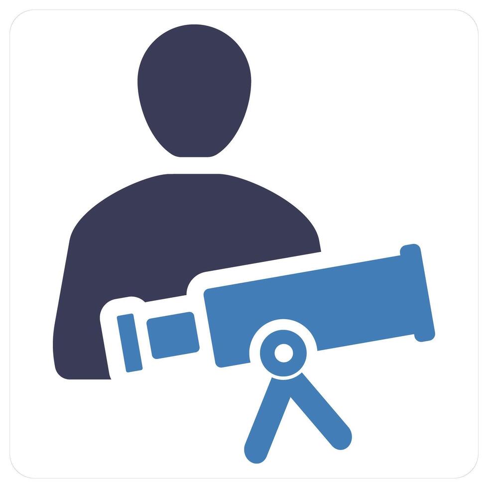 Astronomer and science icon concept vector