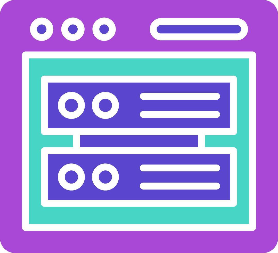 Database Icon Design Symbol vector