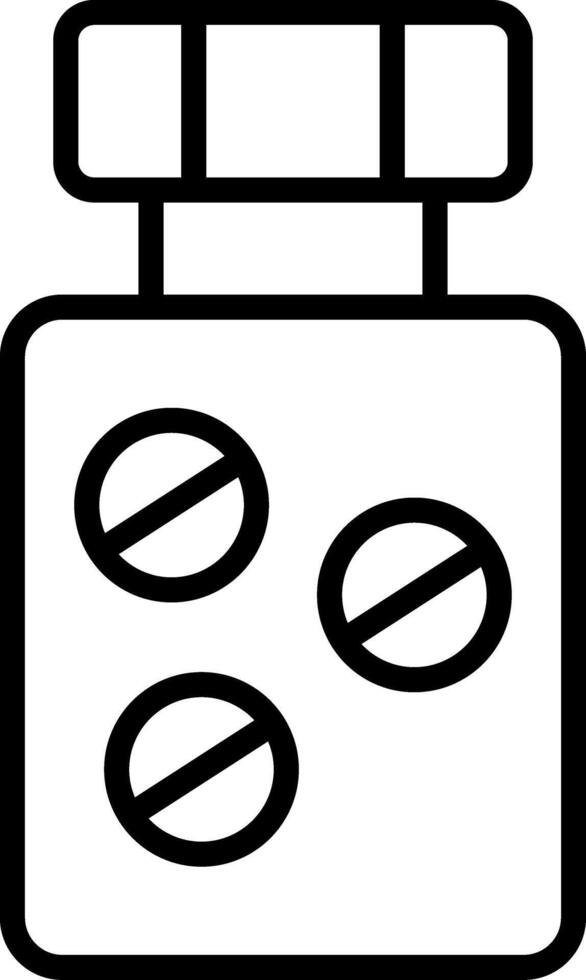 Pill Jar Icon Design Symbol vector