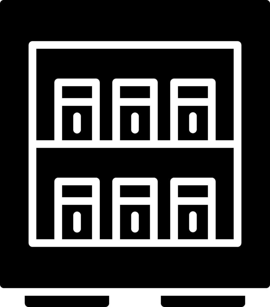 A black and white icon of a computer vector