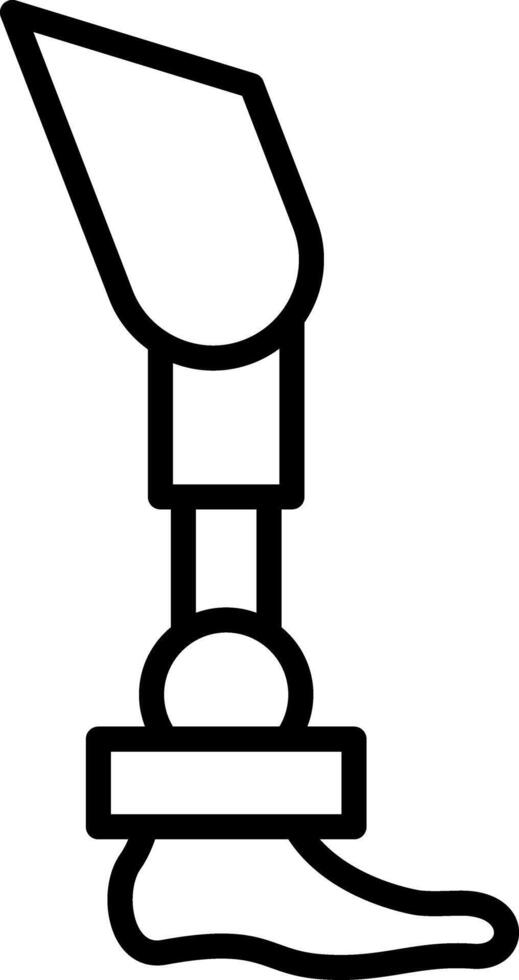 Bionic Leg Icon Design Symbol vector
