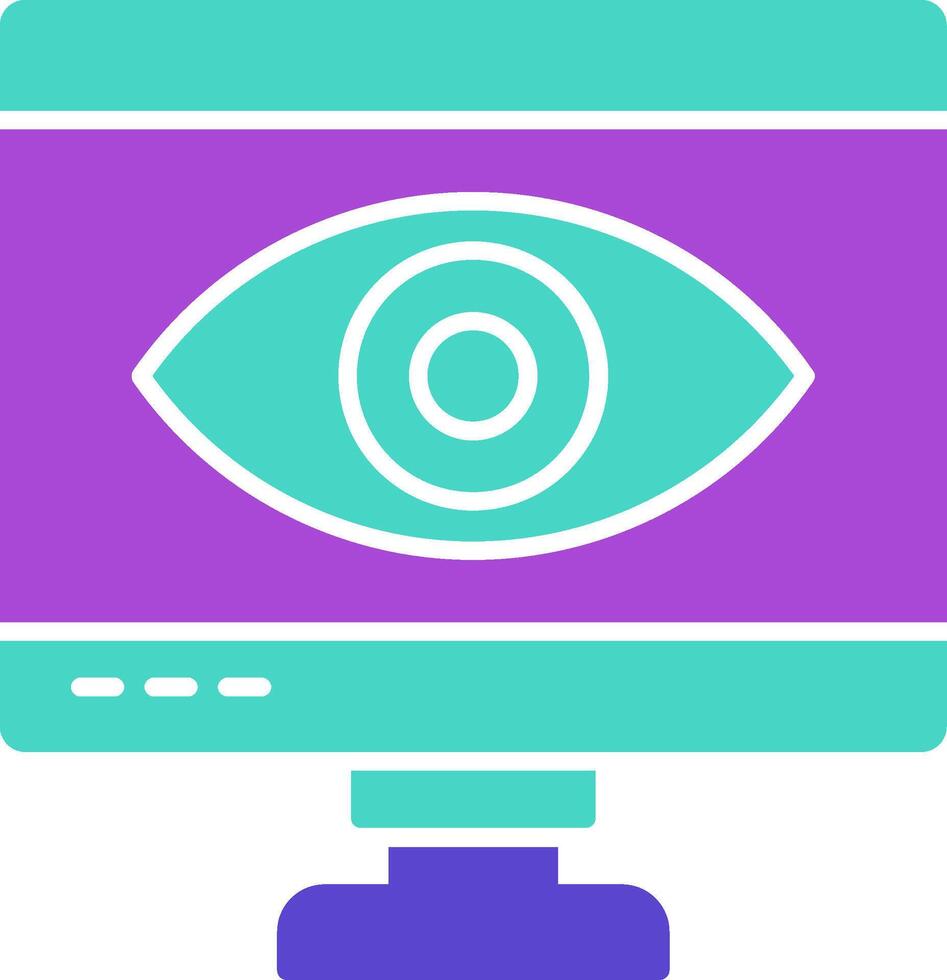 Monitor Icon Design Symbol vector