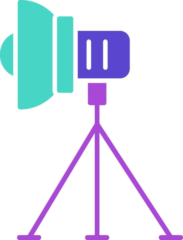 Studio Lighting Icon Design Symbol vector