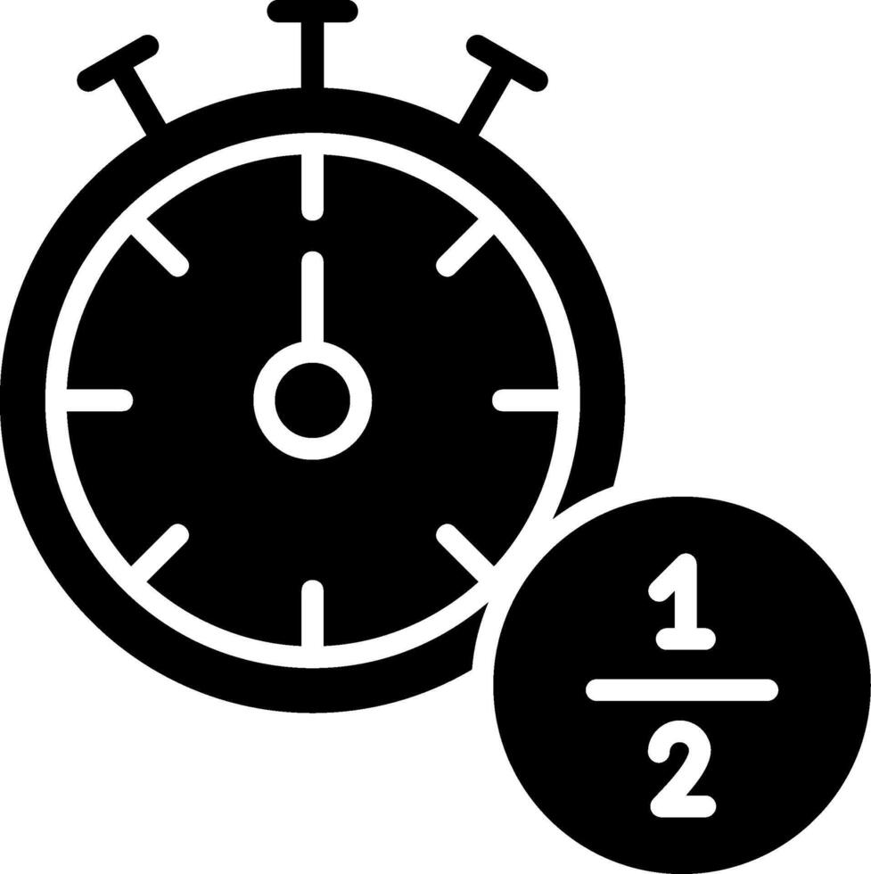 Half Time Icon Design Symbol vector