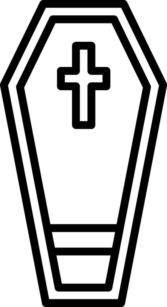 Coffin Icon Design Symbol vector