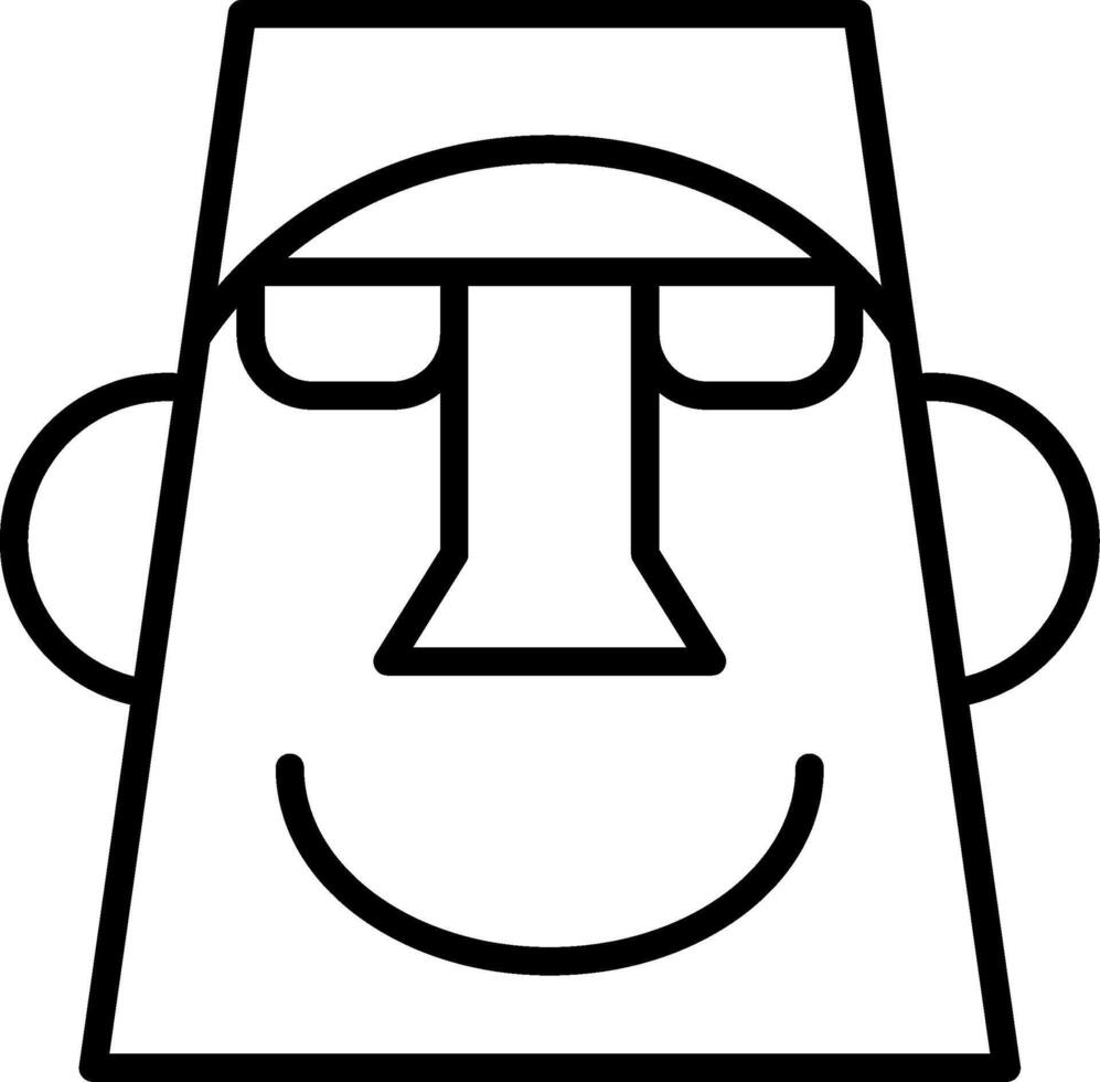 Moai Icon Design Symbol vector