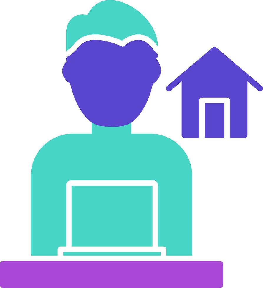 Work From Home Icon Design Symbol vector