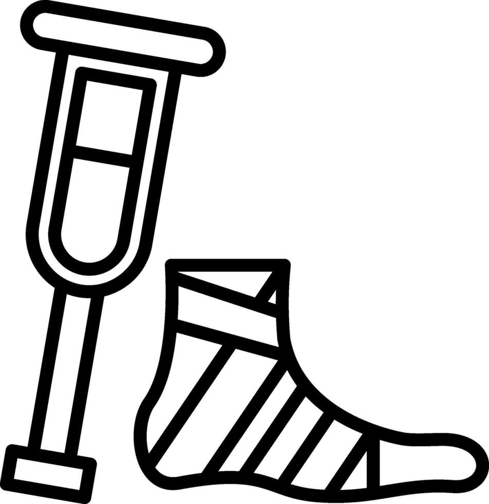 A black and white drawing of a foot and a shoe vector