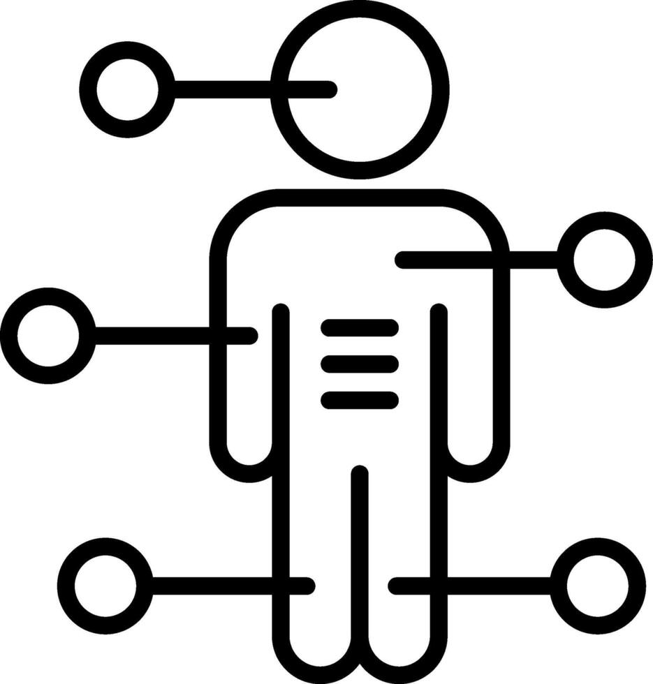 Human Body Icon Design Symbol vector