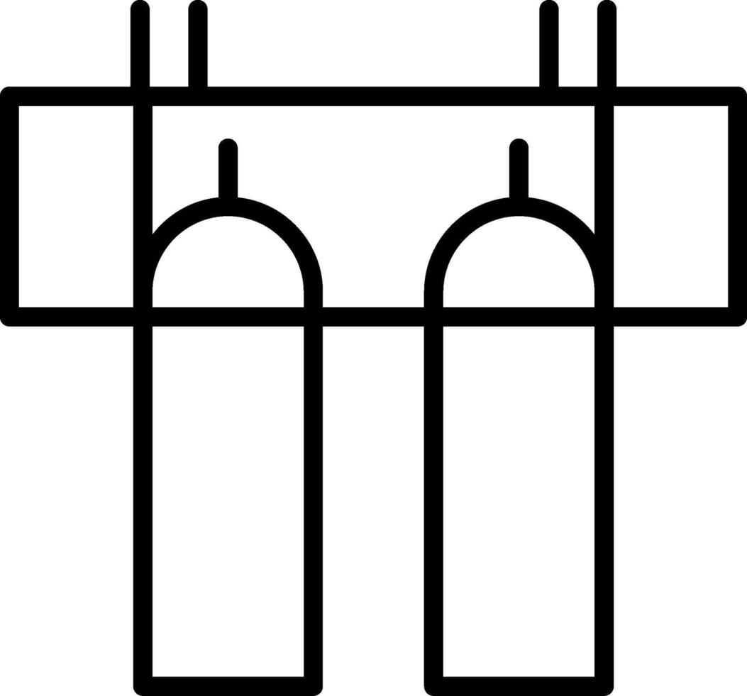 New Bridge Of Ronda Icon Design Symbol vector