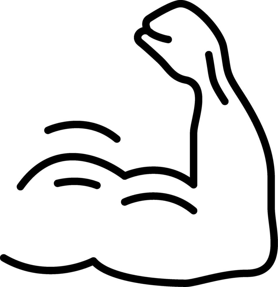 Arm Muscle Icon Design Symbol vector