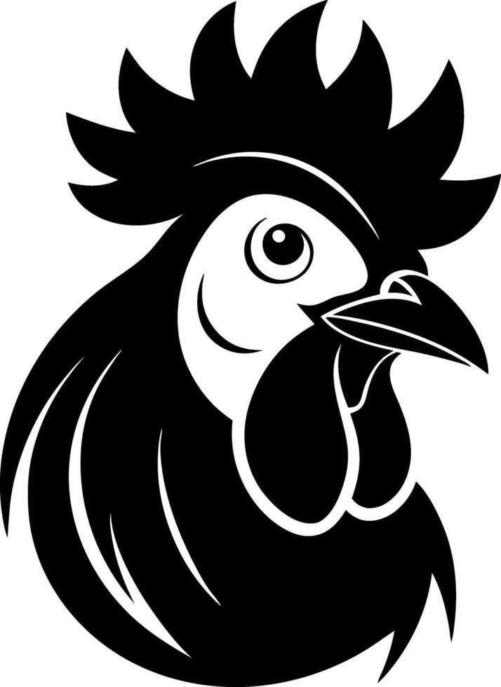 fighting rooster head that suitable for businesses vector