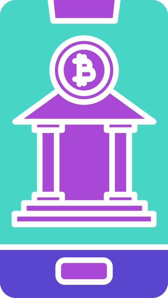 Mobile Banking Icon Design Symbol vector