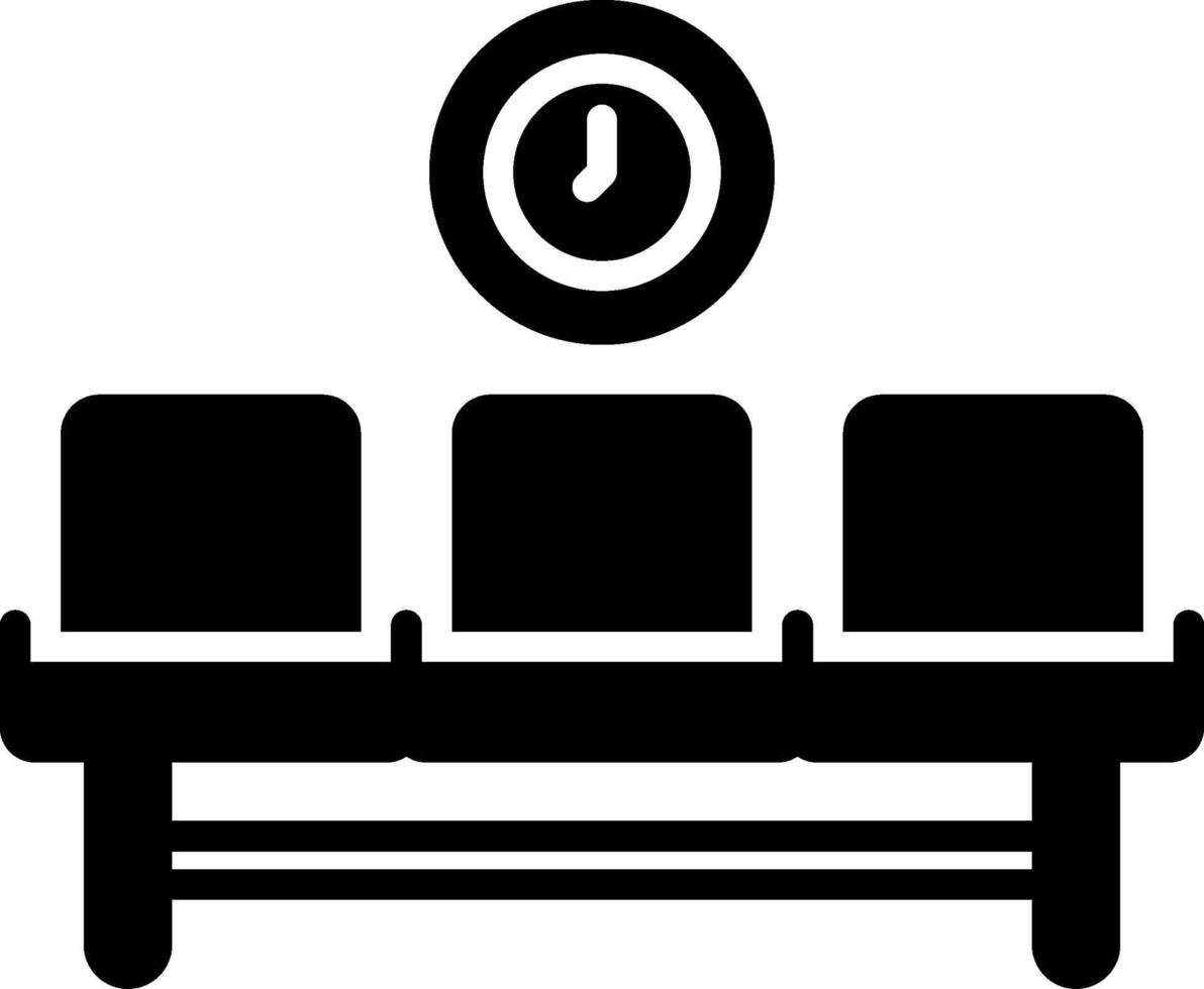 Waiting Area Icon Design Symbol vector