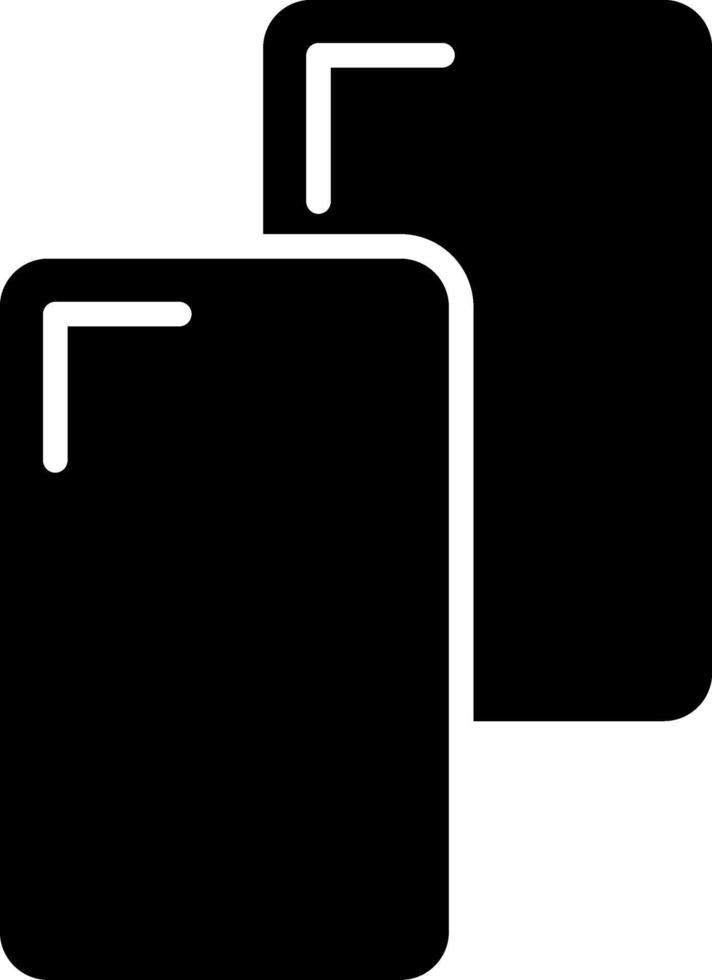Two black squares with a white background vector
