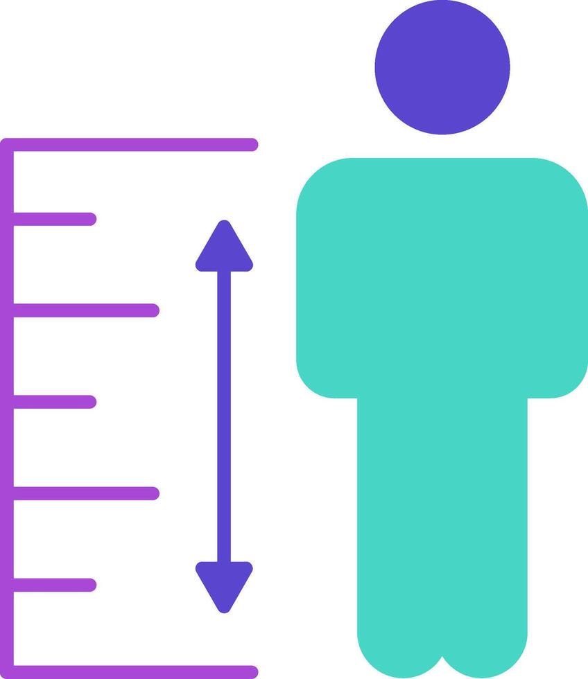 Height Icon Design Symbol vector