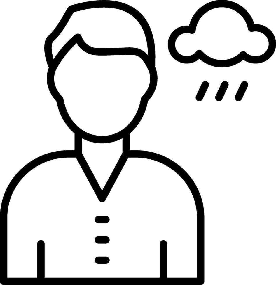 Depression Icon Design Symbol vector