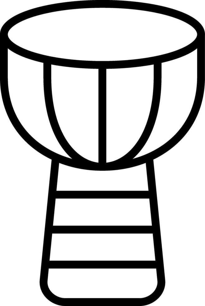 Djembe Icon Design Symbol vector