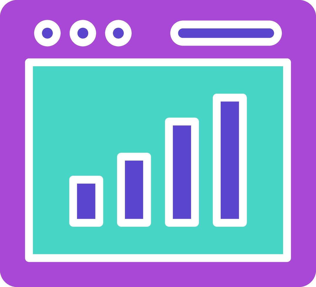 Bar Chart Icon Design Symbol vector