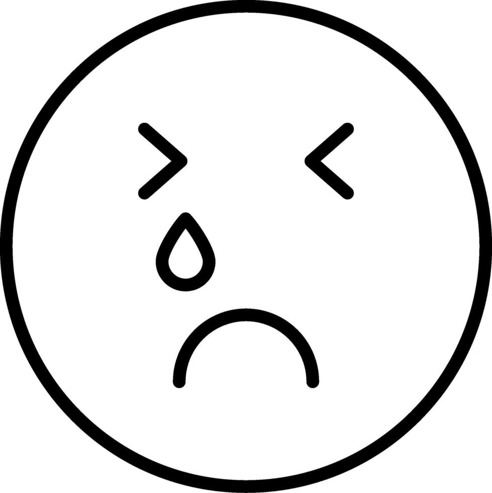 Crying Icon Design Symbol vector