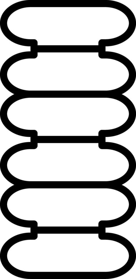 Spine Icon Design Symbol vector