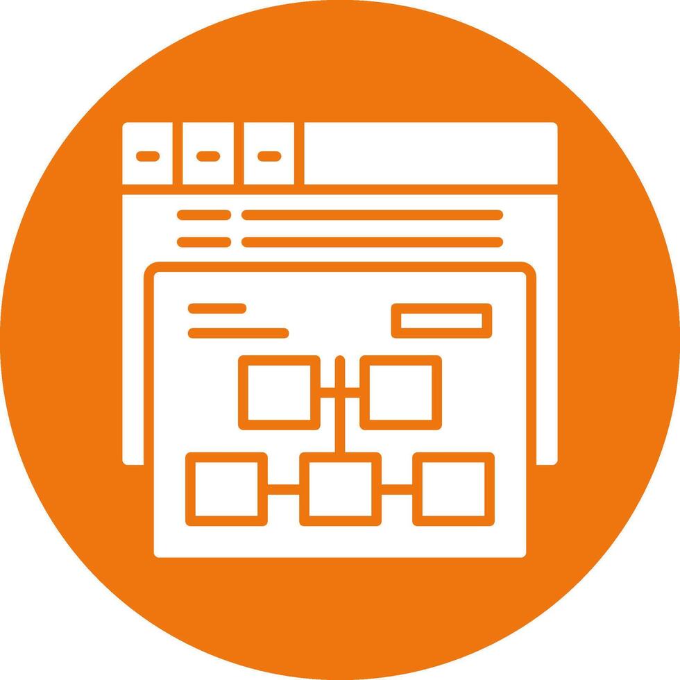 Sitemap Icon Design Symbol vector
