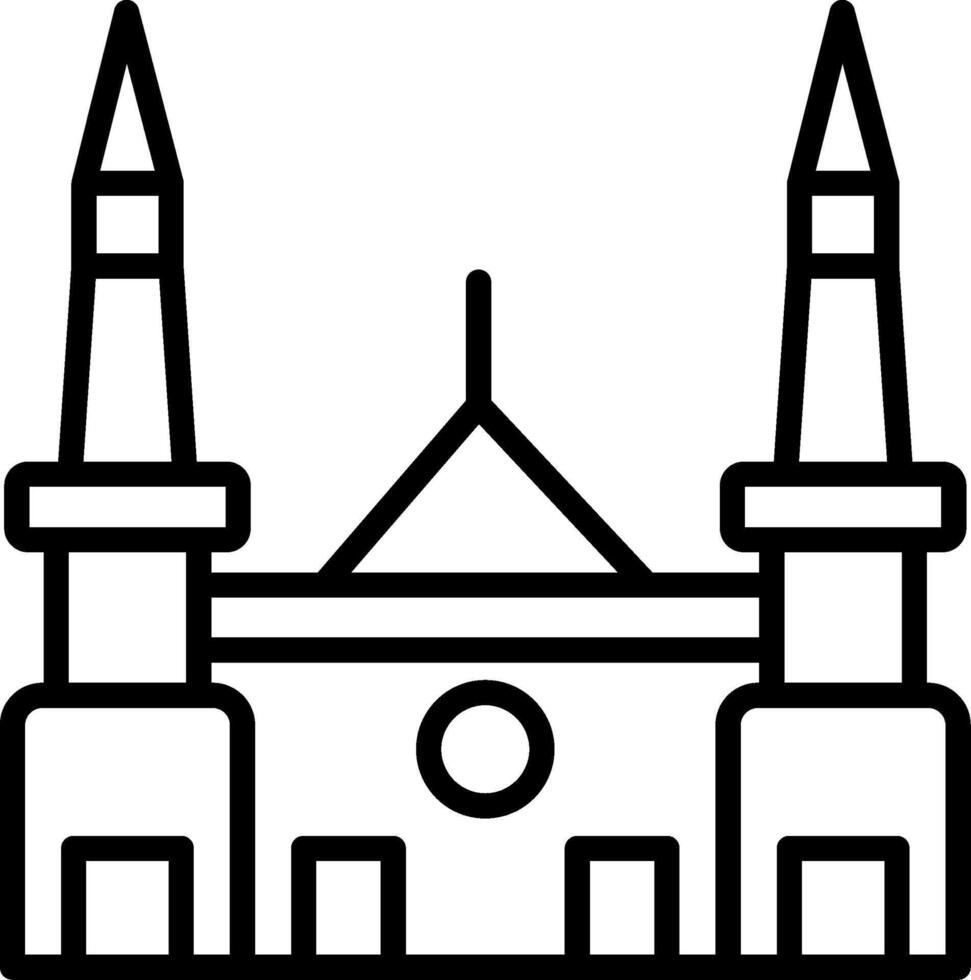 Chartres Cathedral Icon Design Symbol vector