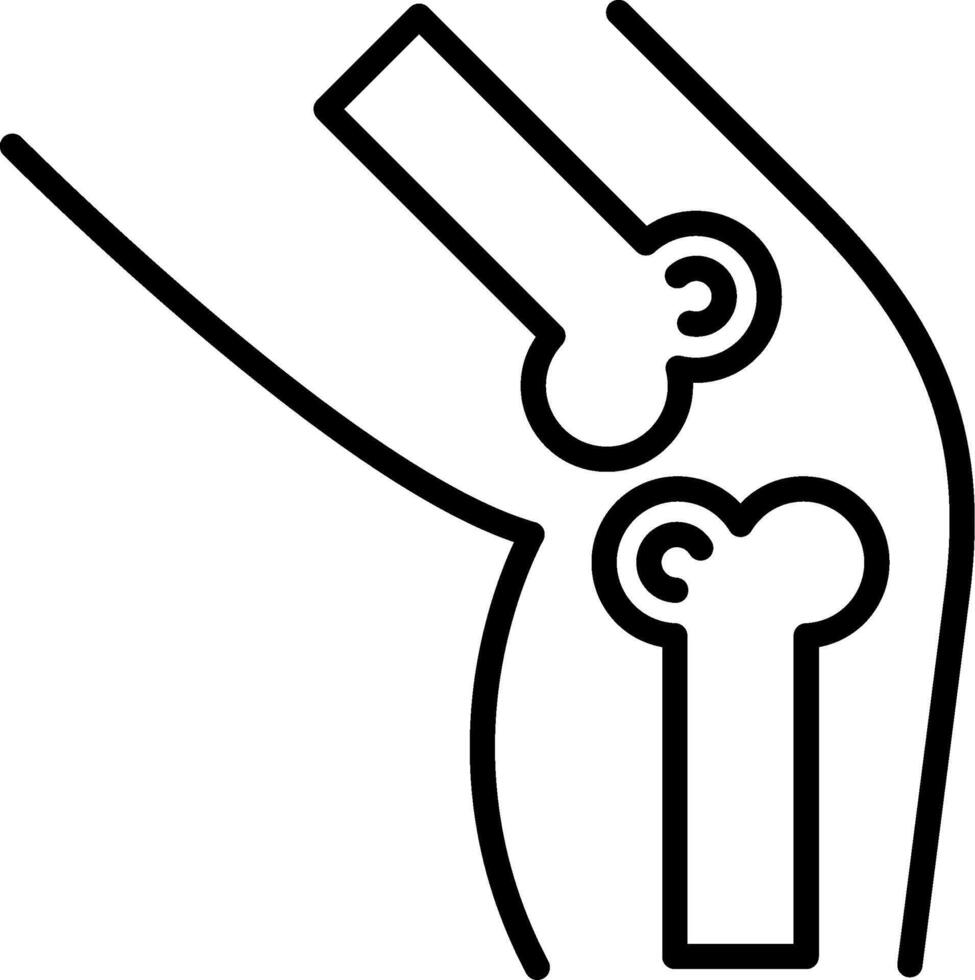 Knee Icon Design Symbol vector