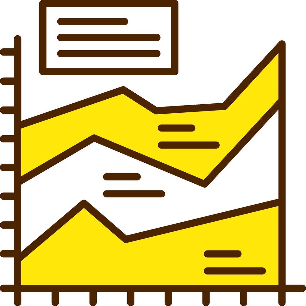 Area chart Icon Design Symbol vector