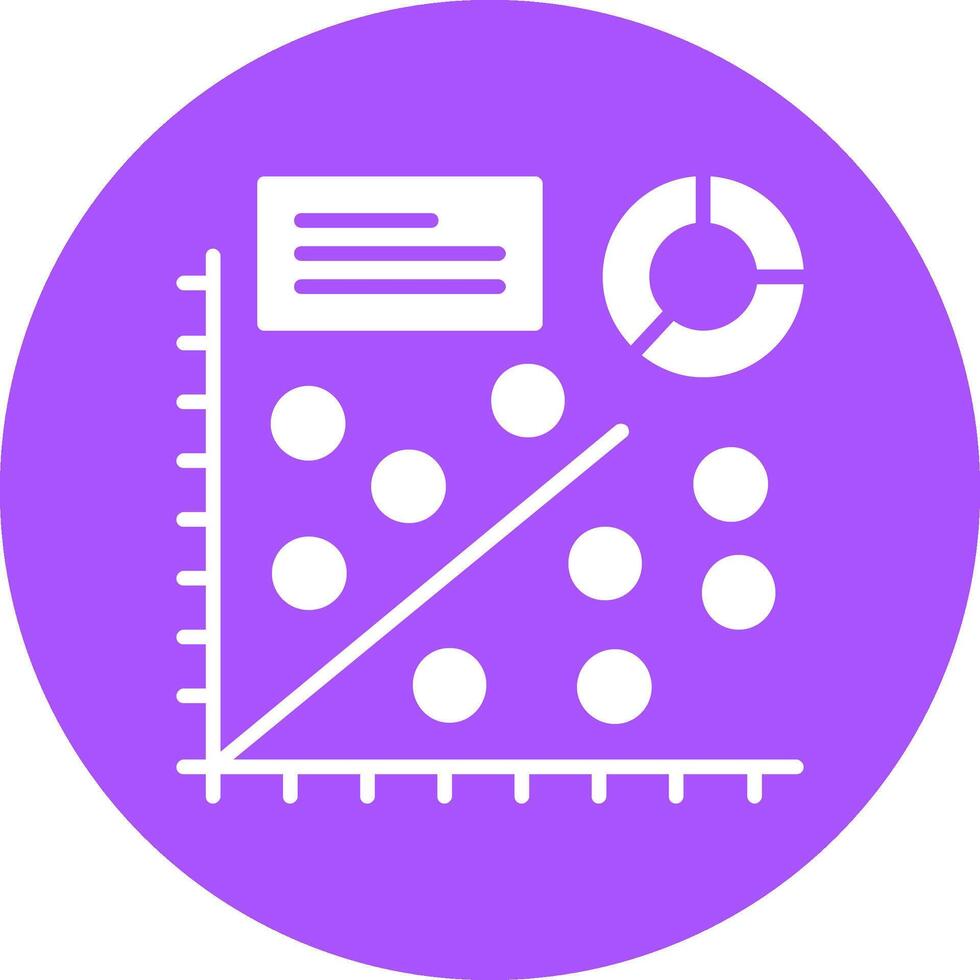 Scatter plot Icon Design Symbol vector
