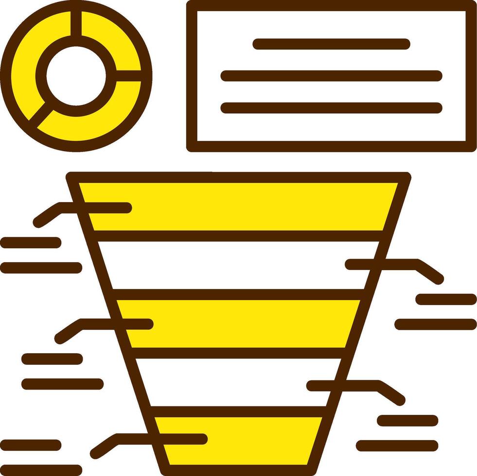 Funnel chart Icon Design Symbol vector