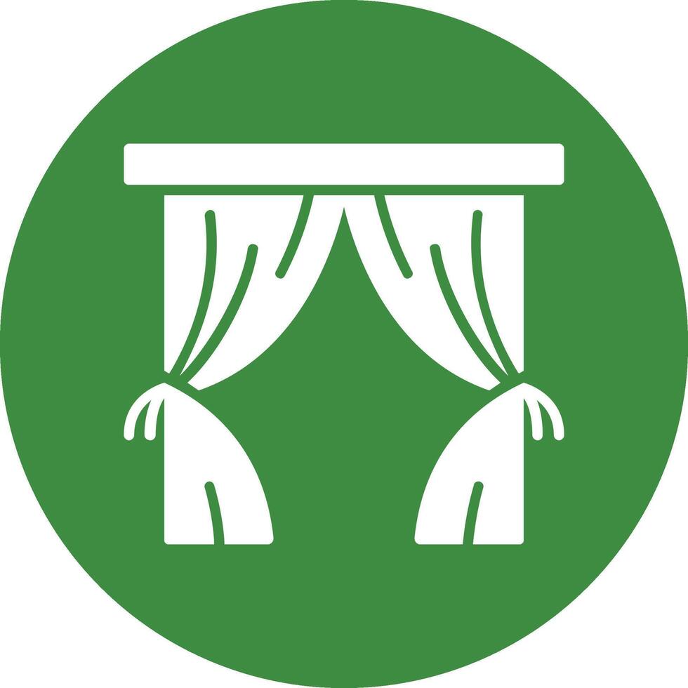 Curtains Icon Design vector