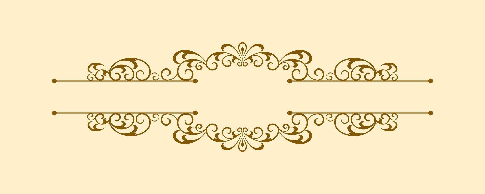 Frame Decorative Lettering Panel Design vector