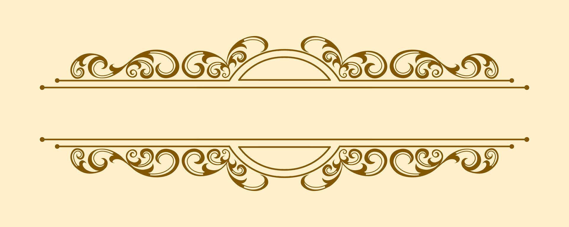 Frames and Plaques of Classic Style vector