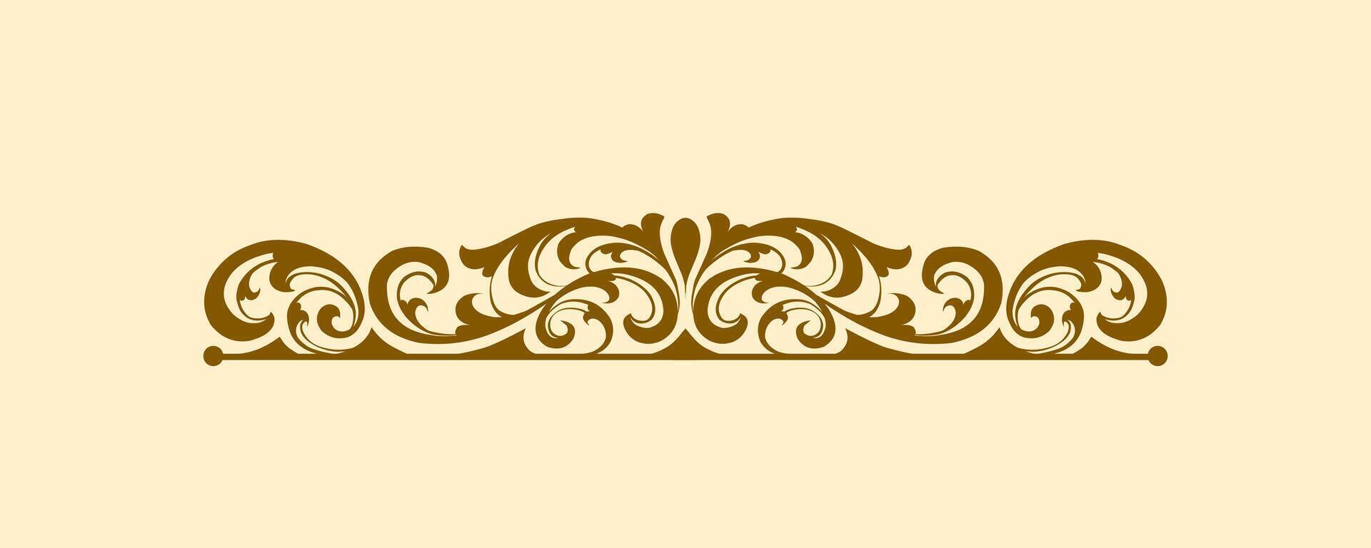 Elegant floral ornament frame vector