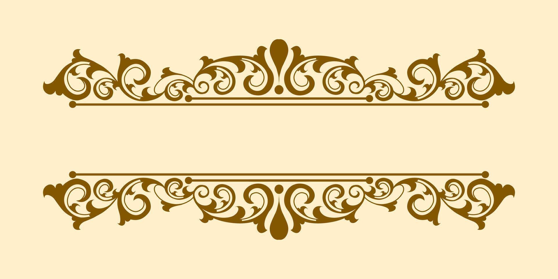 Frame floral ornament Border for wedding vector