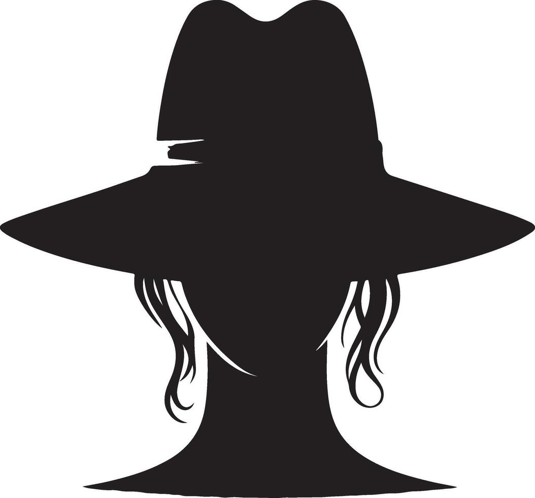 Classic and Modern Black Silhouette Fashion Hat Designs for Apparel Branding vector