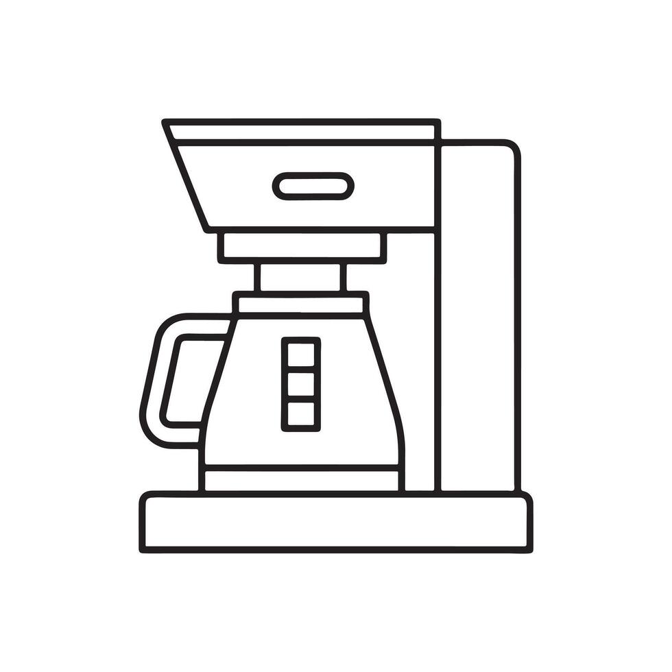 coffee machine silhouette. vector