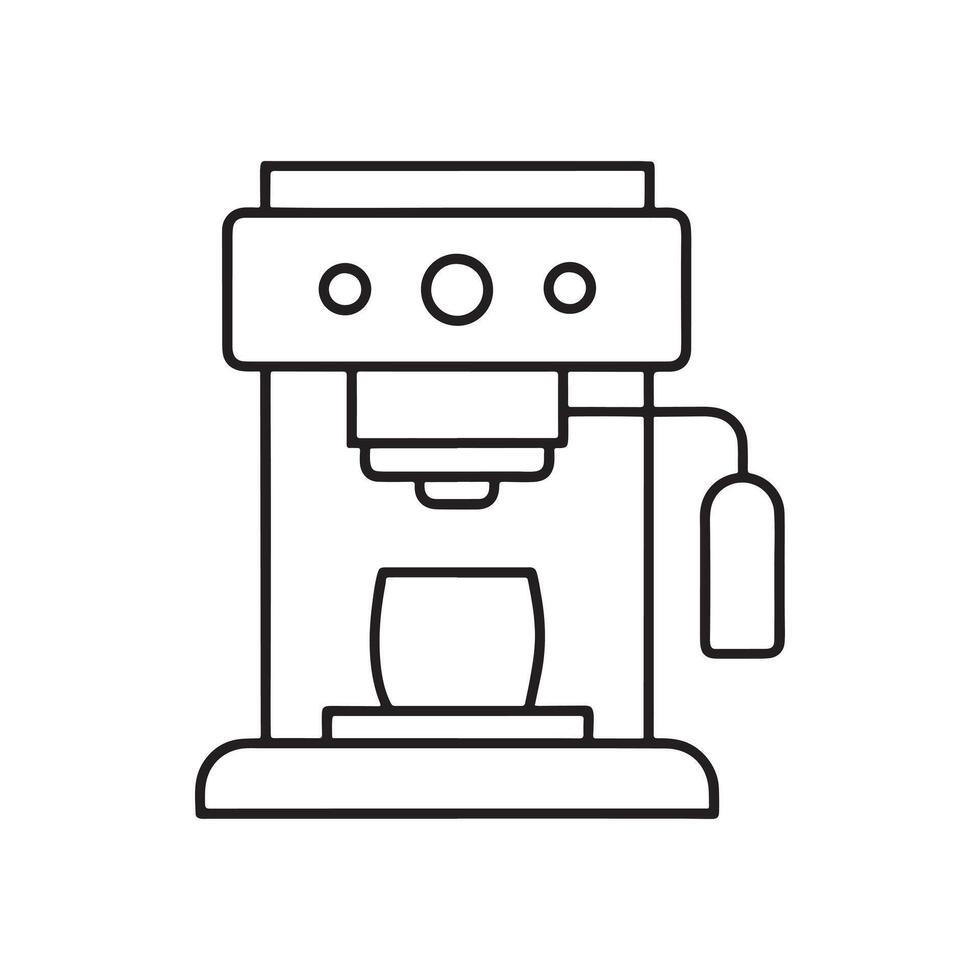 coffee machine symbol. vector